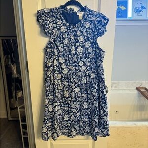 Vineyard Vines Blue and White Floral Dress